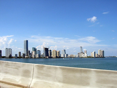 Blick von den Straßen auf Miami