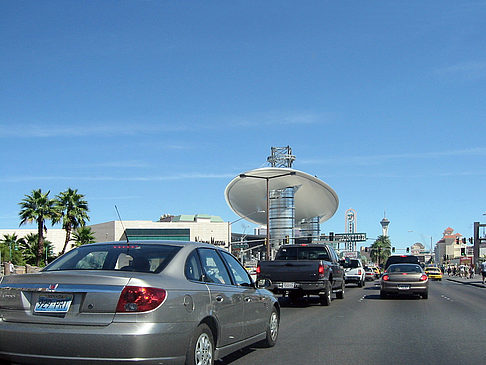 Las Vegas aus dem Auto Foto 