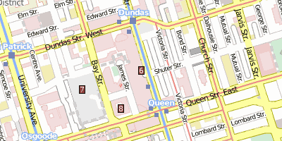 Stadtplan Eaton Centre Toronto